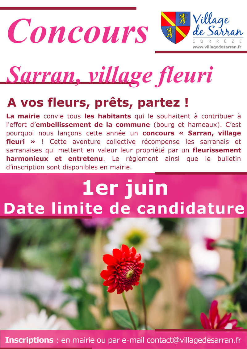 Affiche Concours fleuri 2023