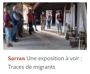 2022 04 01 Une exposition à voir Traces de migrants