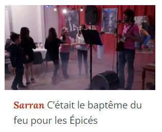 2022 04 15 Cétait le baptême du feu pour les Épicés