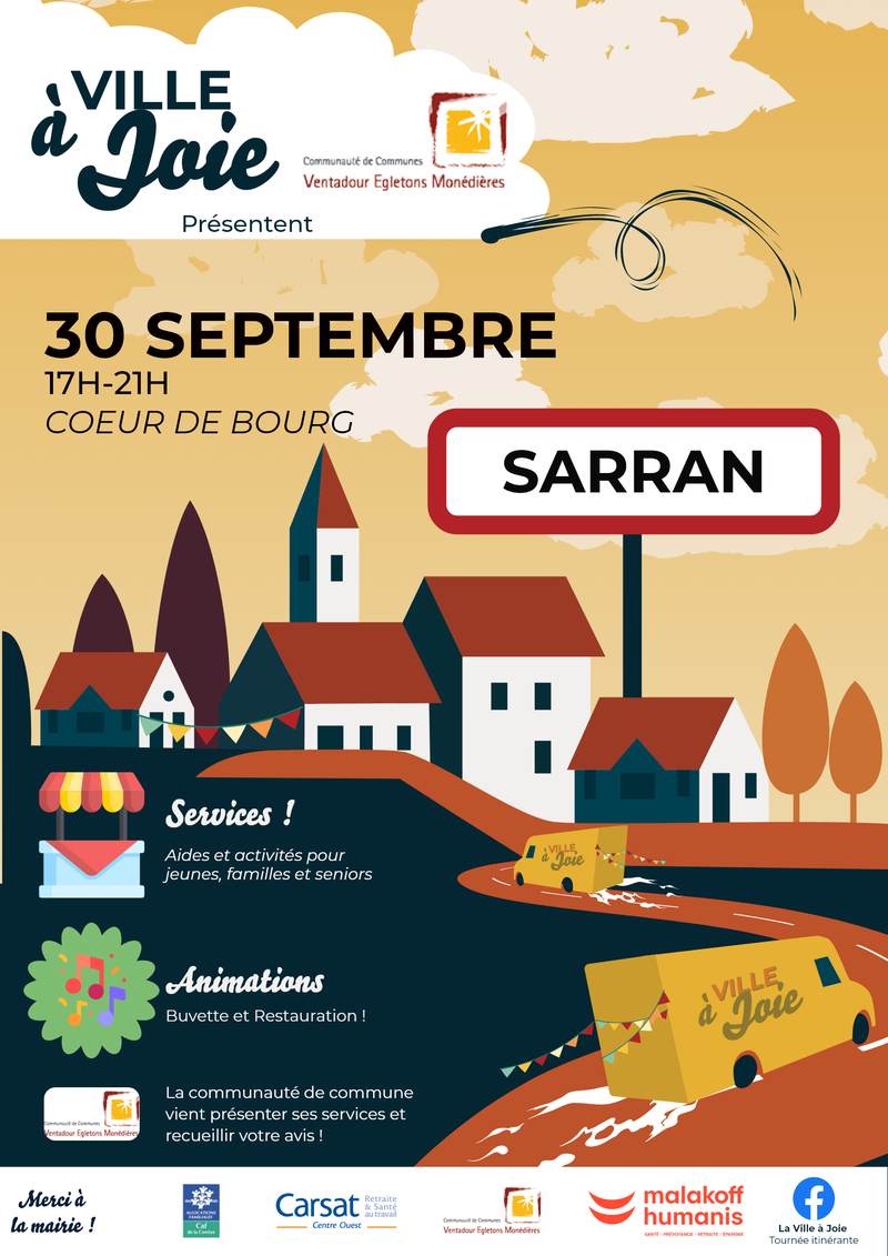 VILLEAJOIE AFFICHE SARRAN