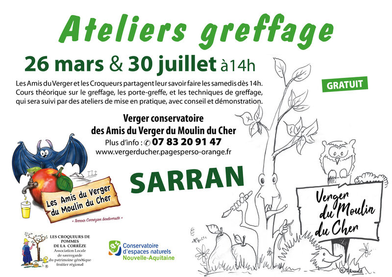 ateliers greffage fruitiers correze sarran