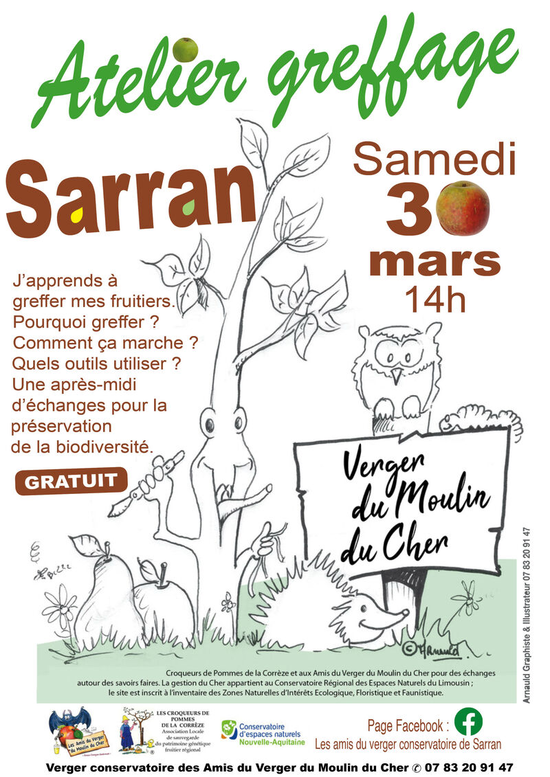 greffage sarran arbres fruitiers correze