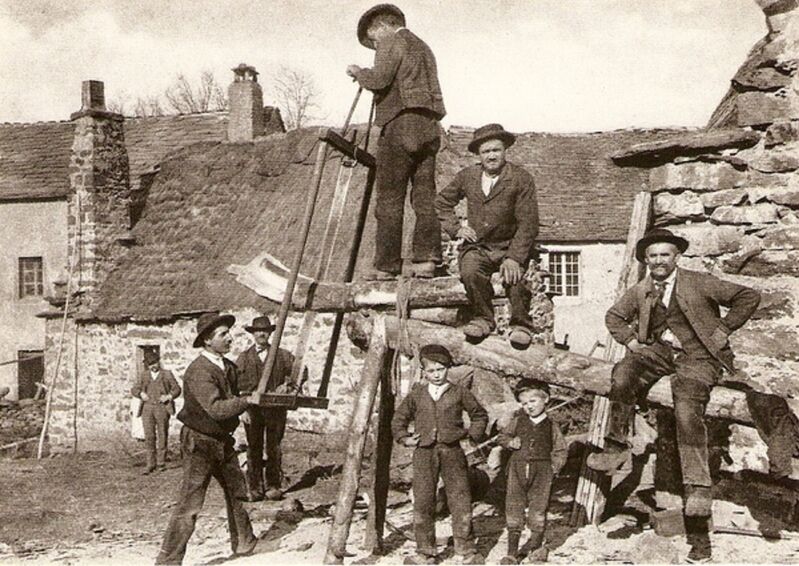 Scieurs de long vers 1900